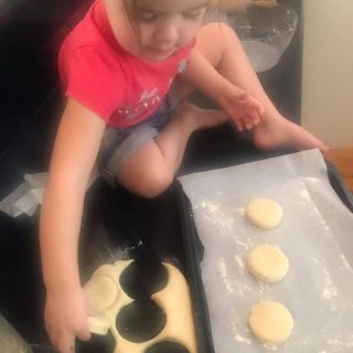 If you're looking for something fun to do with the kids these holidays, why not try some good old-fashioned baking with these delicious scones you can make with the kids for morning tea. 😋  Pics are courtesy of our team member Kerri. 
Here's a simple recipe for you to try:

3.5 Cups self-raising flour
1 cup lemonade
3/4 cup  buttermilk

Method:
Preheat oven to 220°c and grease a 23cm square cake pan. 
Place the flour  in a large bowl and make a well in the centre. Add the lemonade and buttermilk, then stir until a sticky dough forms.

Turn the dough onto a lightly floured surface and gently knead until just smooth. Press the dough out until about 3cm thick. Use a lightly floured 6cm round cutter to cut 16 scones from the dough. You can reshape the leftover dough if you need to. Put the scones side by side in the cake pan. 

Bake for 20 mins or until light golden and scones sound hollow when tapped. Then, serve with jam and cream (or your favourite topping) and enjoy!