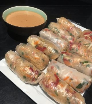Now that the weather will start to warm up a little, here's a great and healthy idea to get the kids involved in the kitchen.  We're great fans of cold rolls, because you can really use anything you have (or the kids like) to fill them, and it's a fun kitchen activity you can do together ... and the best part is no cooking required!

Here's the recipe: 

Use up some left over BBQ chicken or roast pork (or even prawns if you have them). 
Fresh coriander, mint, spring onion and carrot. If you're lucky enough to grow these in your veggie garden, get your kids to harvest what you have. 
Chop mint, coriander and slice spring onion. Blanche some vermicelli noodles. 
Dip rice paper in warm water and lay out, place filings on the rice paper, firmly wrap up and serve with favourite dipping sauces such as satay or sweet chilli.